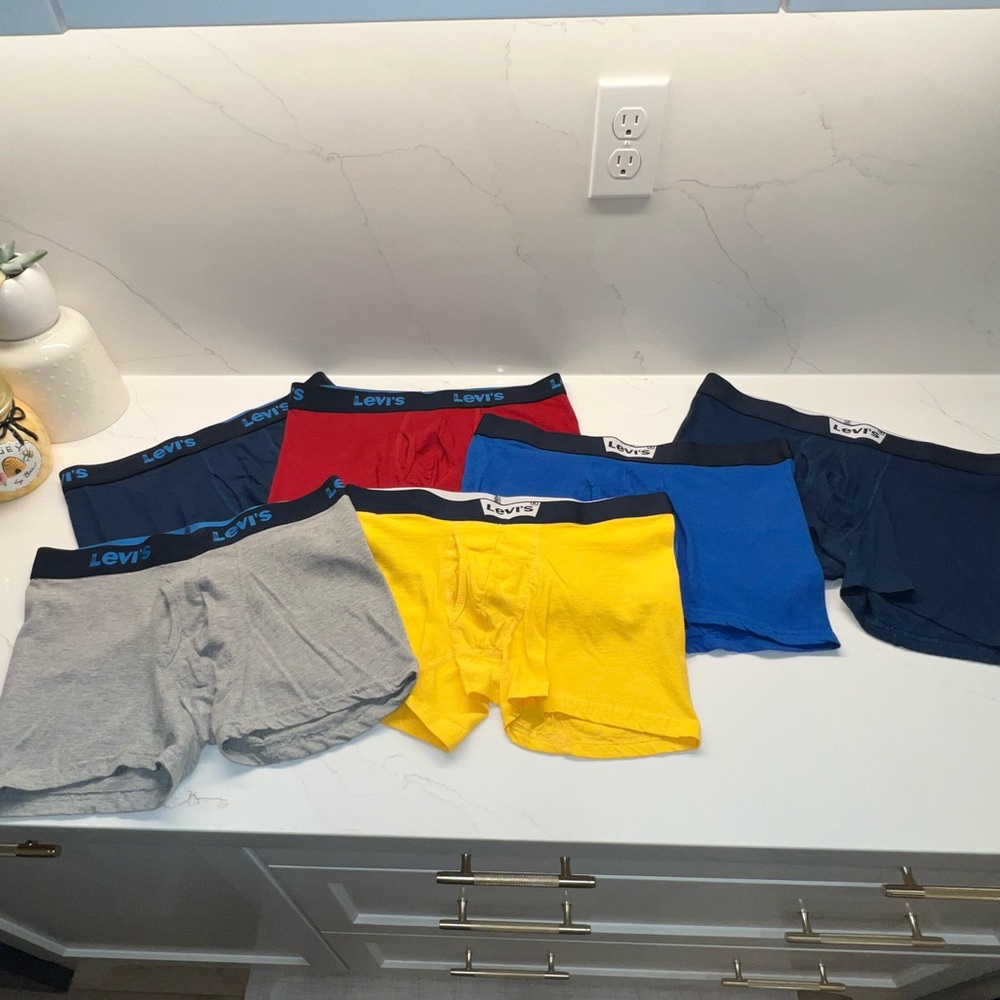 Six Pack Multi Solid Colored Levi’s Boxer Briefs … - image 5